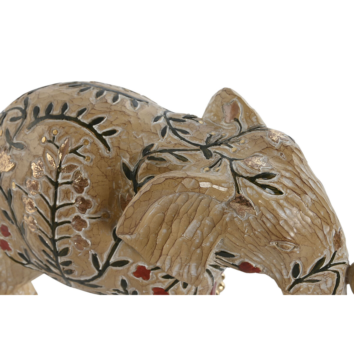 Prydnadsfigur Home ESPRIT Multicolour Elefant 32,5 x 12,5 x 21 cm - 2