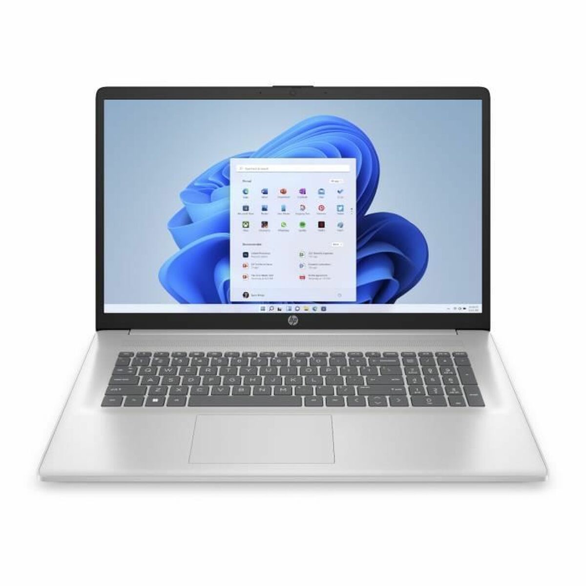 Bärbar dator HP 17-CP0018NF 17,3" AMD Ryzen 5 5500U 8 GB RAM 512 GB SSD AZERTY Silvrig
