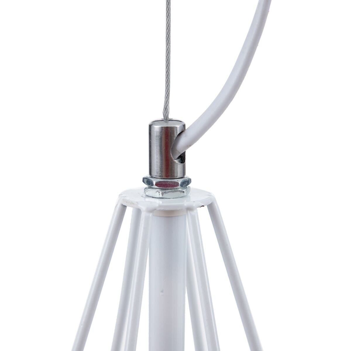 Taklampa Metall 26 x 26 x 46 cm Vit - 7