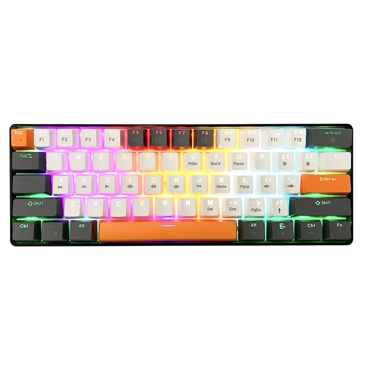 Tangentbord Media Tech MT1258 Svart Multicolour Grafit - 7