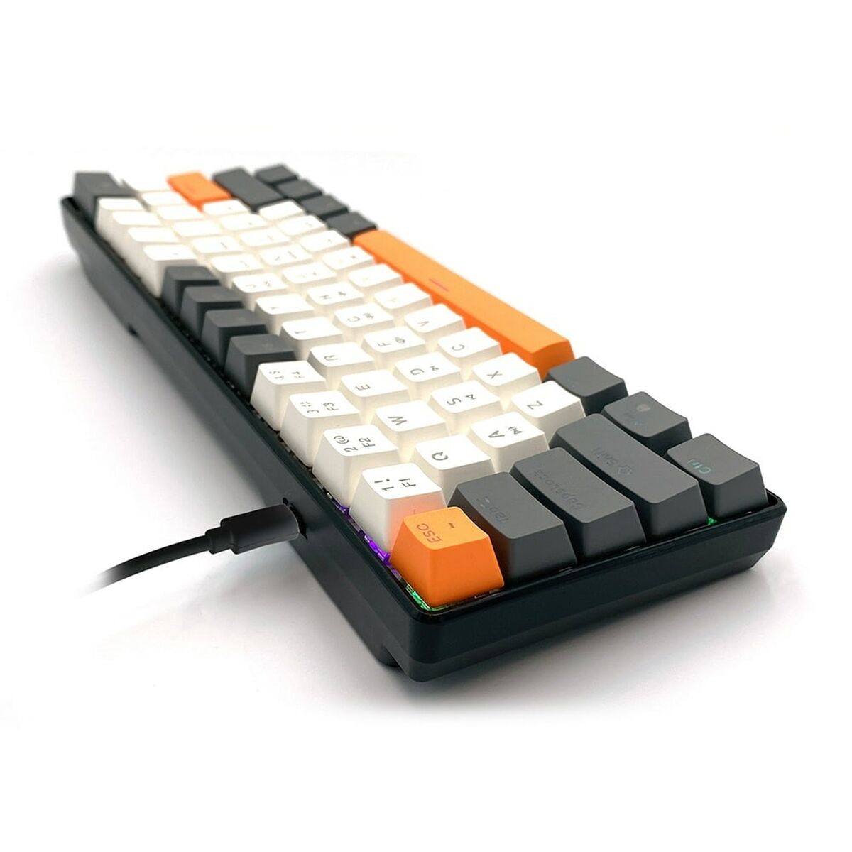 Tangentbord Media Tech MT1258 Svart Multicolour Grafit - 3