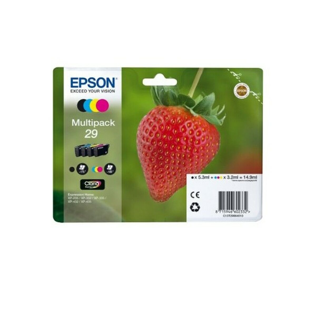 Original Bläckpatron Epson Gul Svart Turkos Magenta