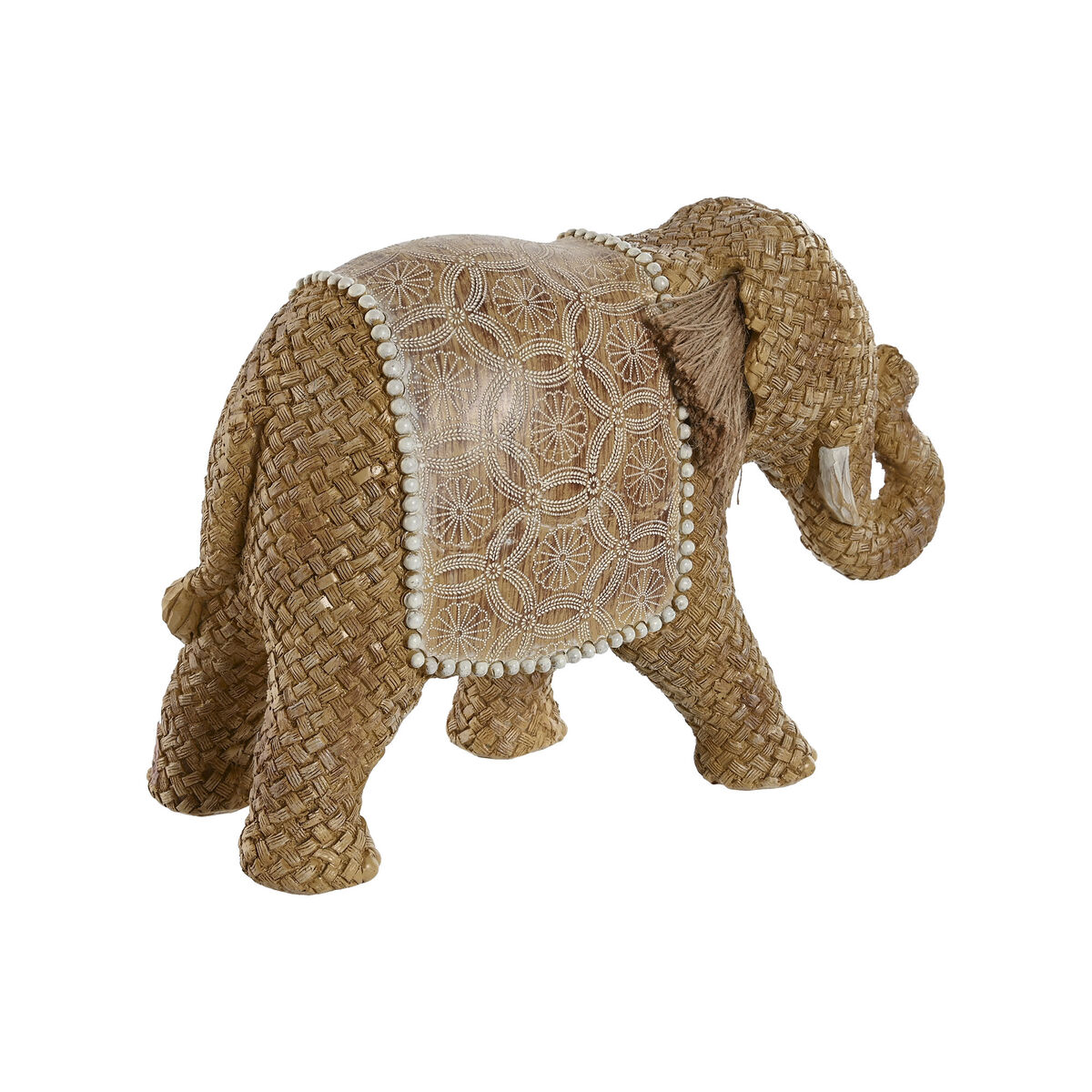 Prydnadsfigur Home ESPRIT Naturell Elefant 32 x 12 x 21 cm - 3