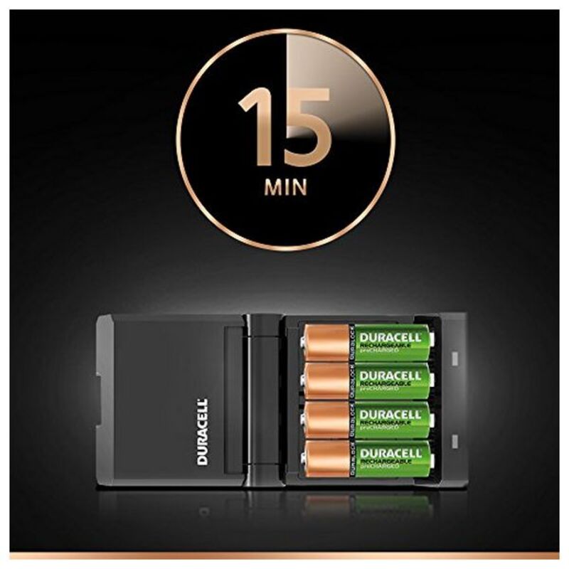 Laddare + Laddningsbara Batterier DURACELL CEF27 2 x AA + 2 x AAA 1700 mAh 750 mAh (1 antal) - 4