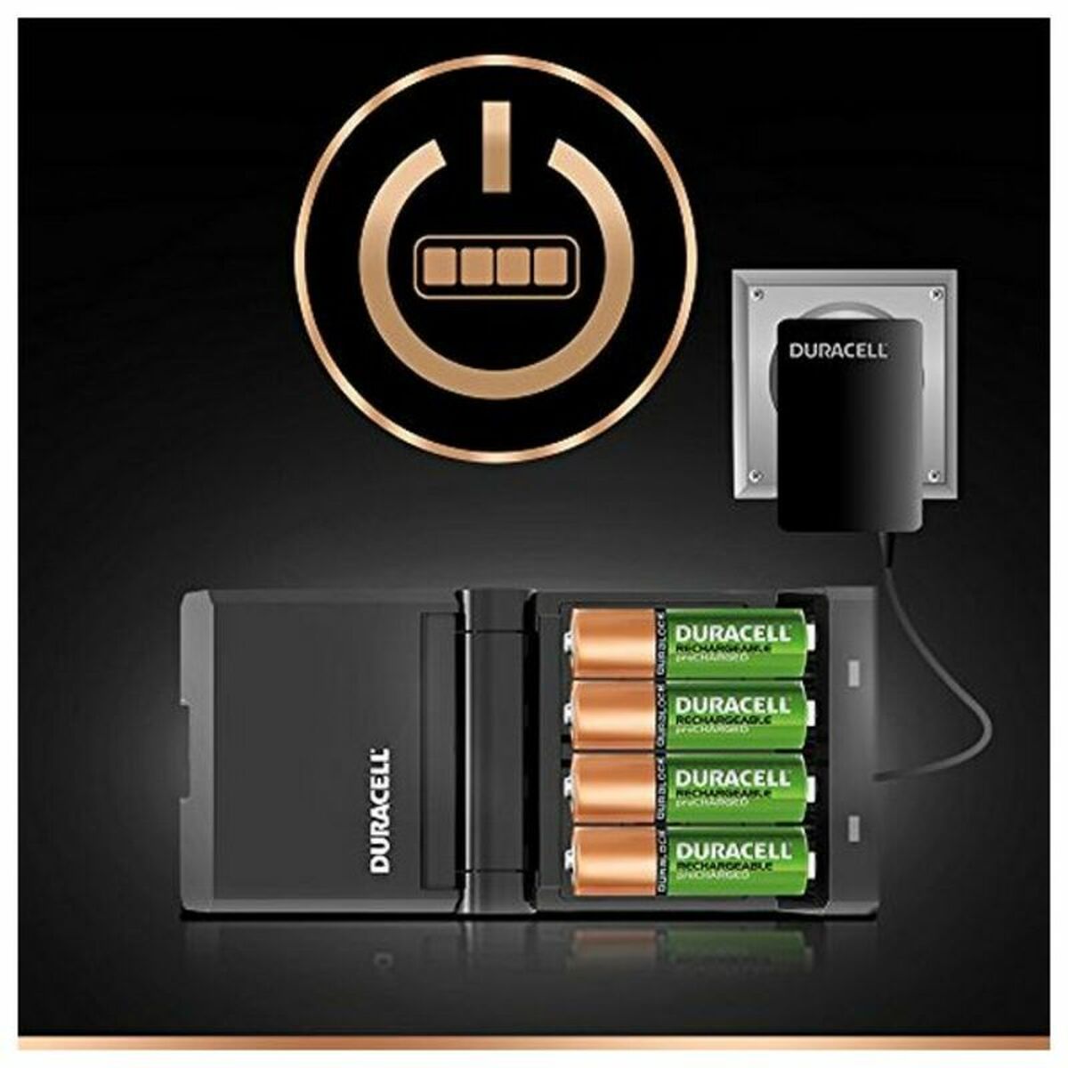 Laddare + Laddningsbara Batterier DURACELL CEF27 2 x AA + 2 x AAA 1700 mAh 750 mAh (1 antal) - 7
