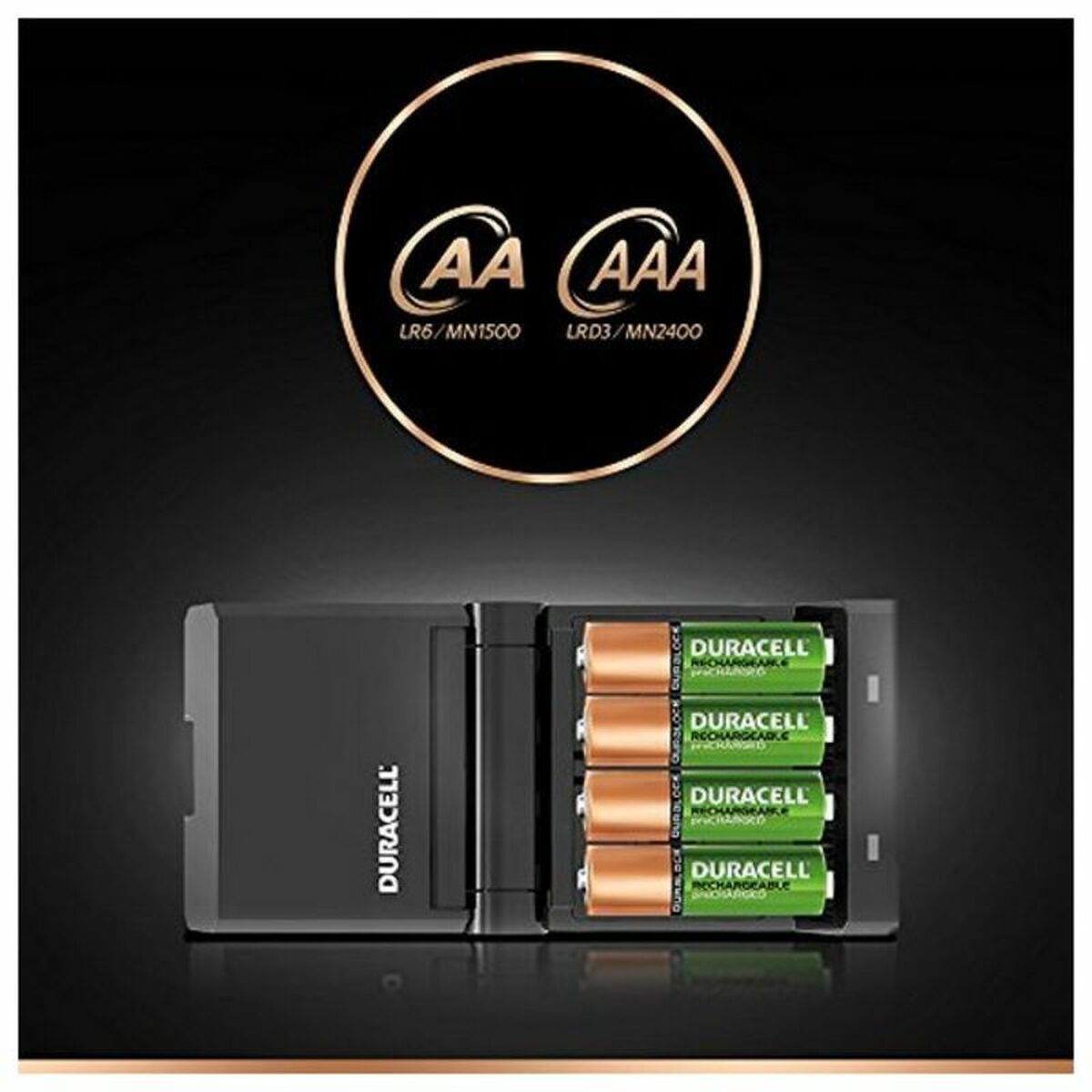 Laddare + Laddningsbara Batterier DURACELL CEF27 2 x AA + 2 x AAA 1700 mAh 750 mAh (1 antal) - 12