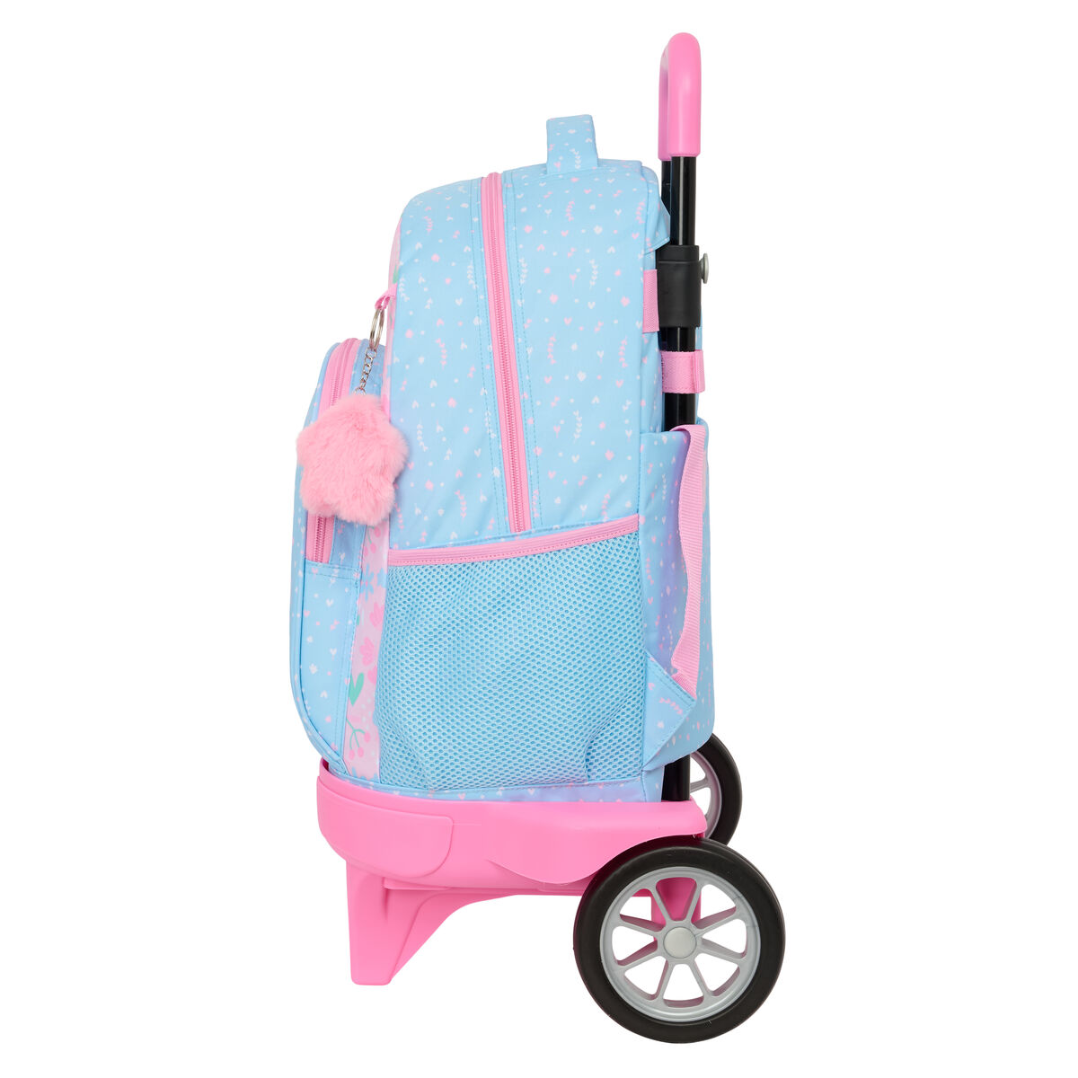 Skolväska med hjul BlackFit8 Smile Blå Rosa 33 x 45 x 22 cm - 2