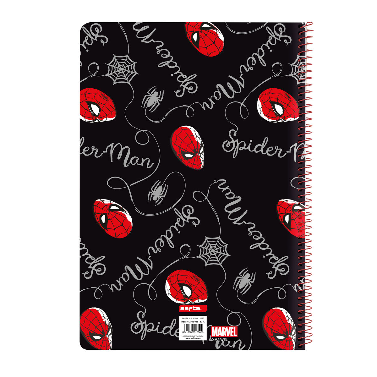 Anteckningsbok Spider-Man Hero Svart A4 80 Blad - 2
