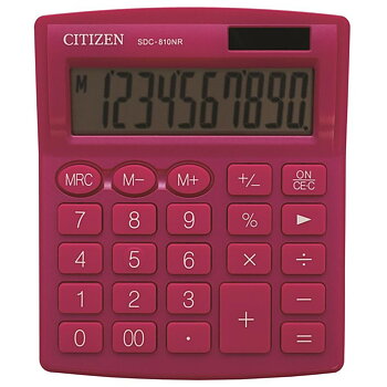 Kalkylator Citizen CITIZEN SDC-810NRPKE Rosa Plast