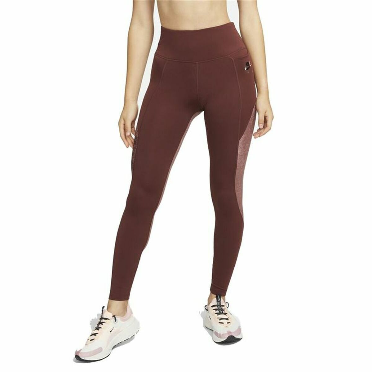 Sport-leggings, Dam Nike Air Dri-FIT Fast Brun - 7