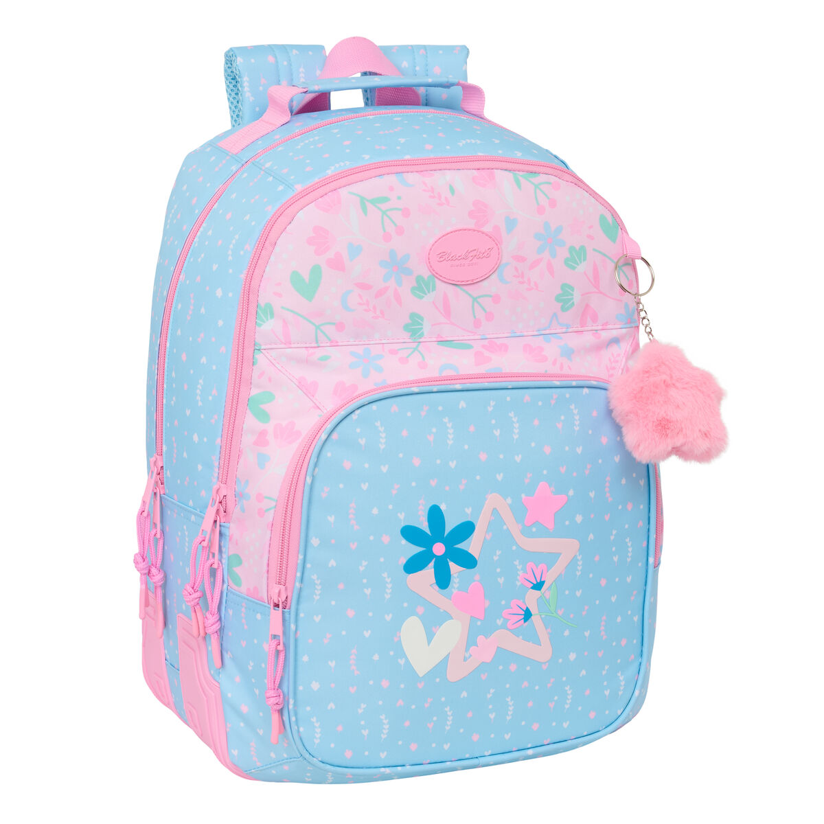 Skolryggsäck BlackFit8 Smile Blå Rosa 32 x 42 x 15 cm - 3