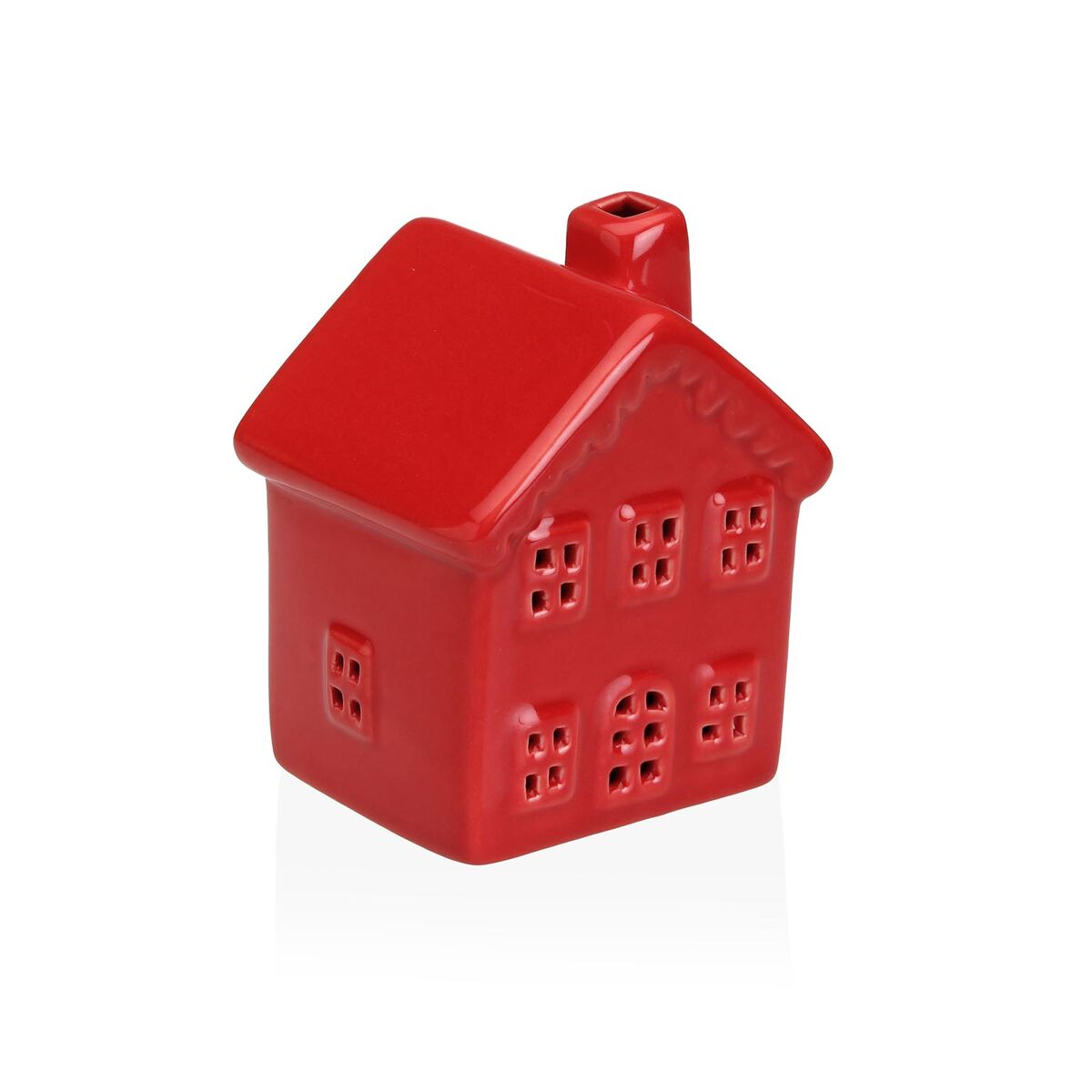Prydnadsfigur Versa Röd Hus 5,8 X 8 X 6,7 CM Prydnadsfigur