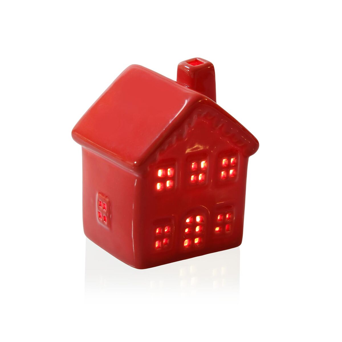 Prydnadsfigur Versa Röd Hus 5,8 X 8 X 6,7 CM Prydnadsfigur - 2