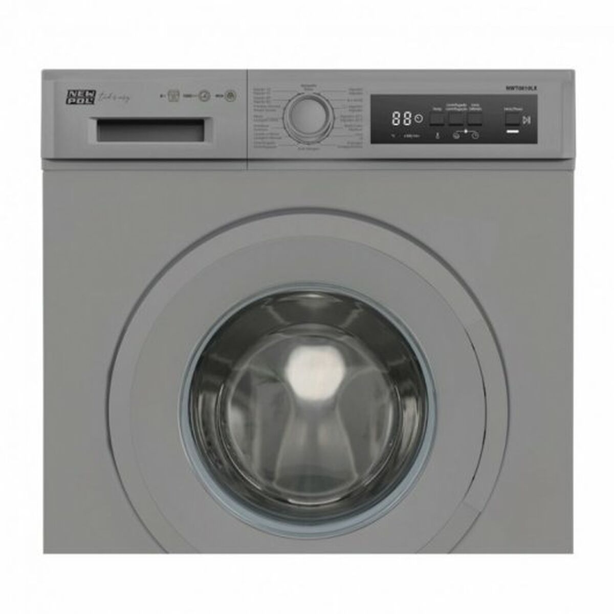 Tvättmaskin New Pol NWT0810LX Silvrig 1000 rpm 8 kg - 6