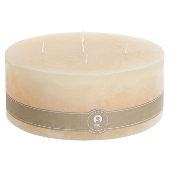 Ljus Home ESPRIT Kräm Naturell 25 x 25 x 10 cm