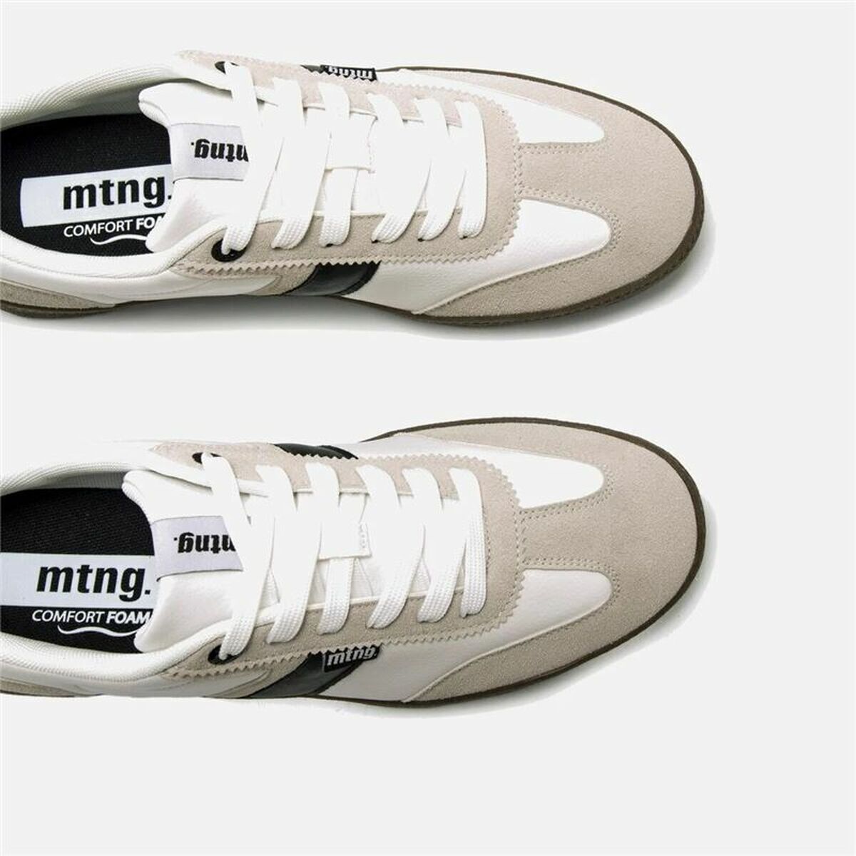 Sportskor Casual Mustang Nova Hombre Murri Vit Ljusbrun - 3