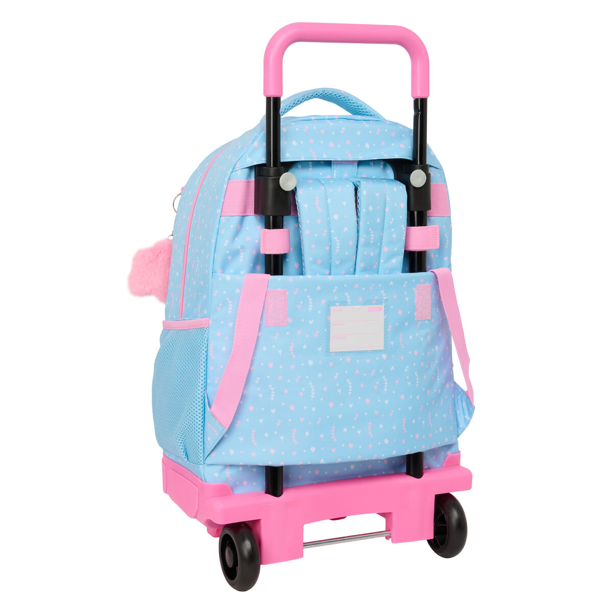 Skolväska med hjul BlackFit8 Smile Blå Rosa 33 x 45 x 22 cm - 2