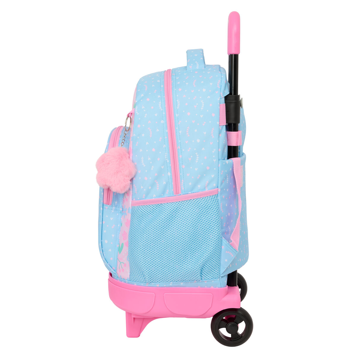 Skolväska med hjul BlackFit8 Smile Blå Rosa 33 x 45 x 22 cm - 3