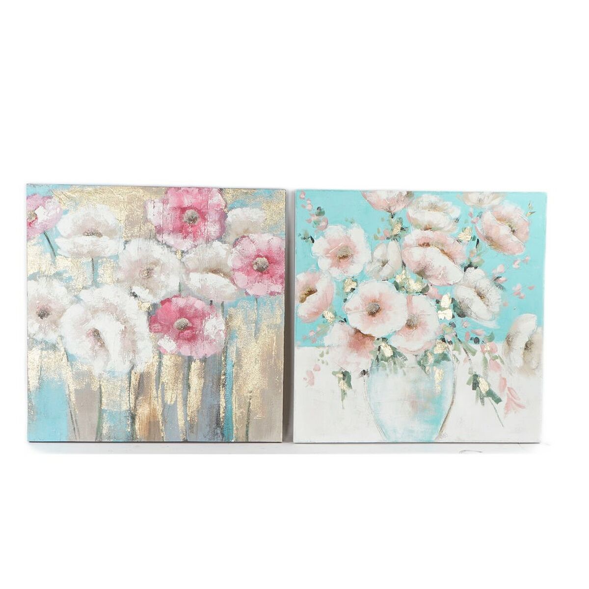Kanvas DKD Home Decor Furu Kanvas 99,5 x 3,5 x 99,5 cm (2 Delar) - 8