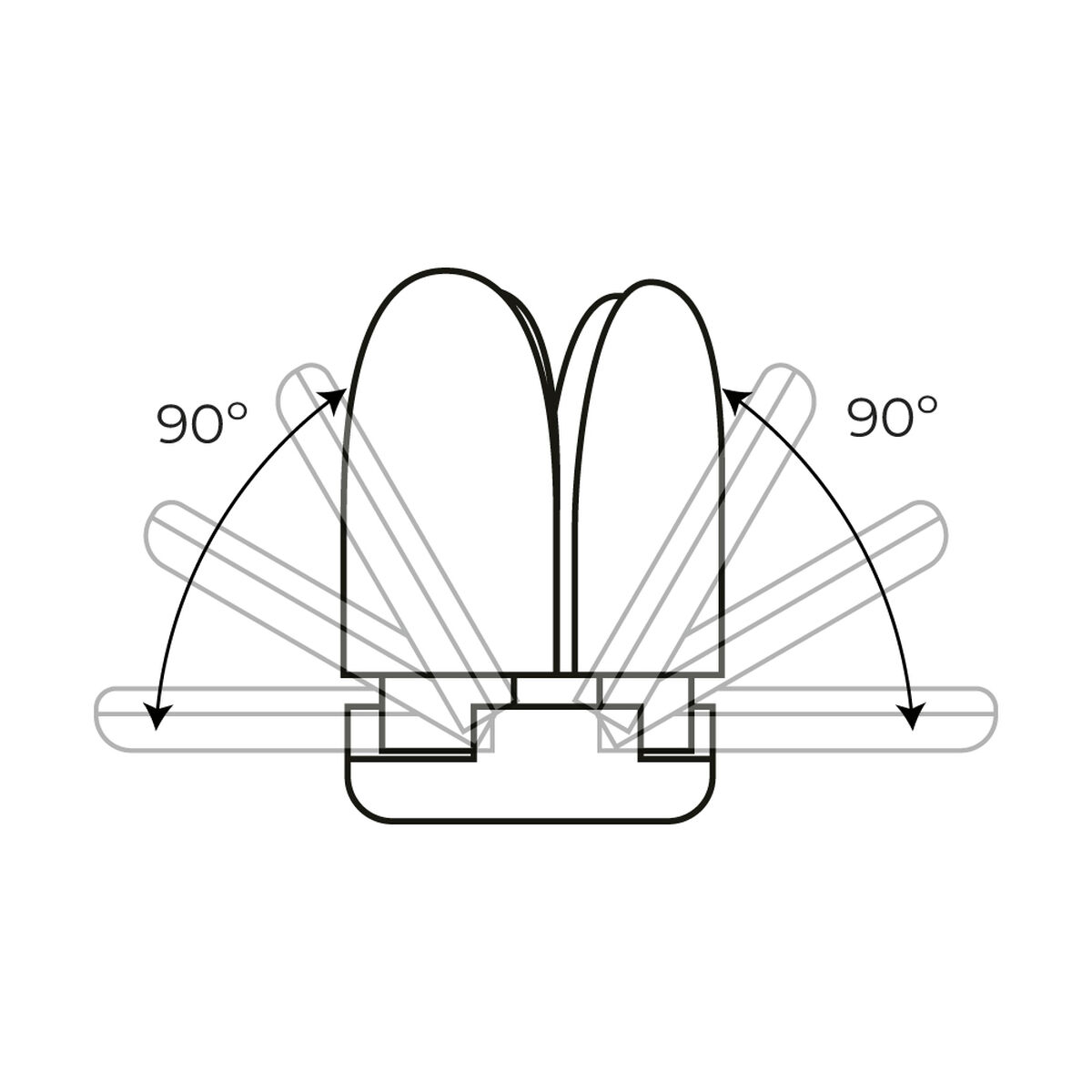 LED-lampa EDM 98907 Leaf 30 W 200 W E27 3000 lm 35 x 11,2 cm I flera riktningar (6500 K) - 6