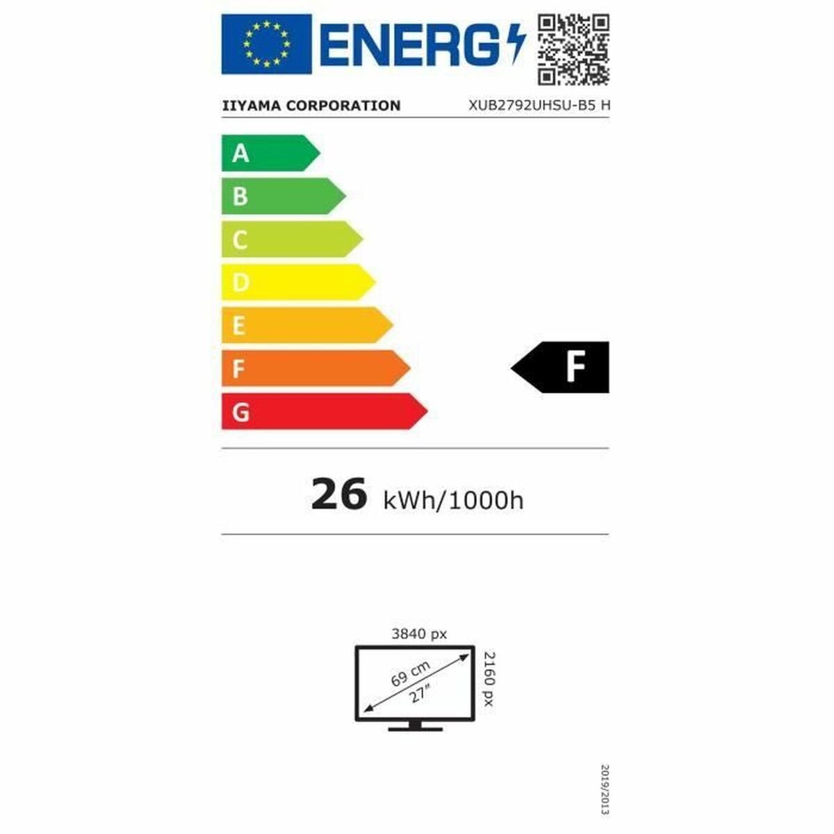 Monitor Iiyama XUB2792UHSU-B5 27" LED IPS Flicker free 60 Hz - 2