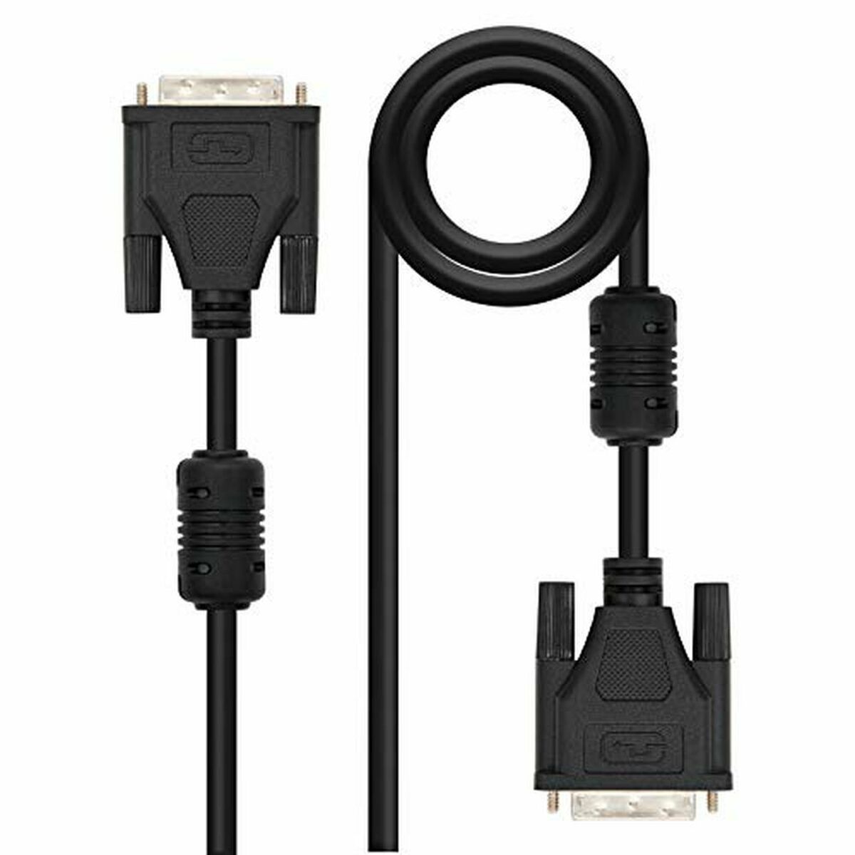 DVI-kabel NANOCABLE 10.15.0802 Svart 1,8 m - 2