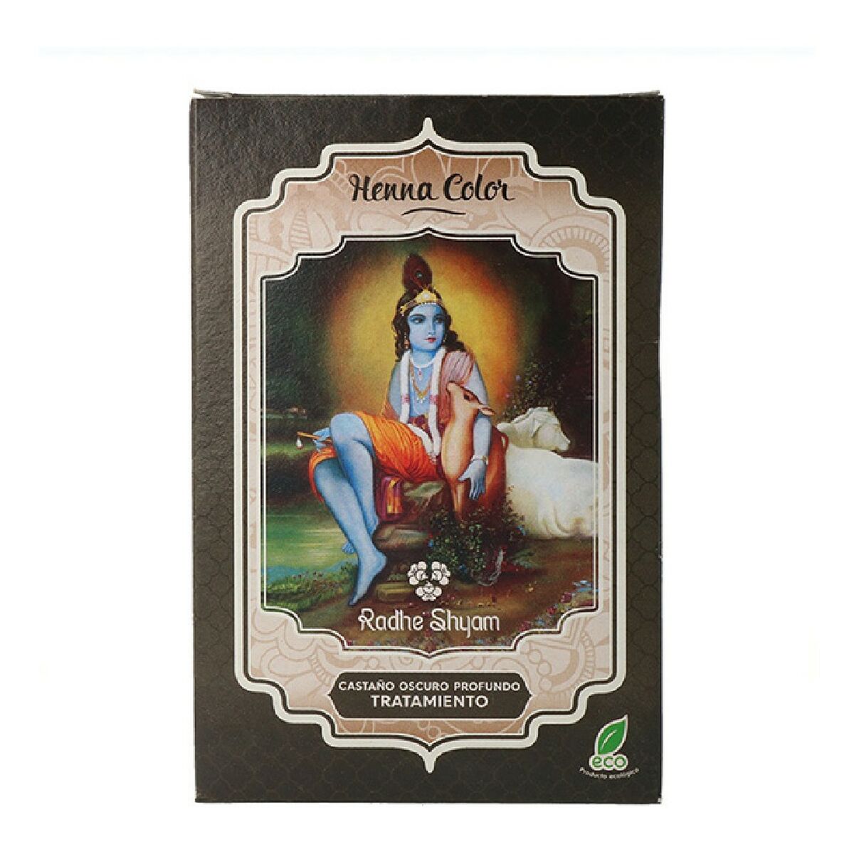 Semipermanent hårfärg Radhe Shyam Mörkbrunt Henna Pulveriserad (100 g)