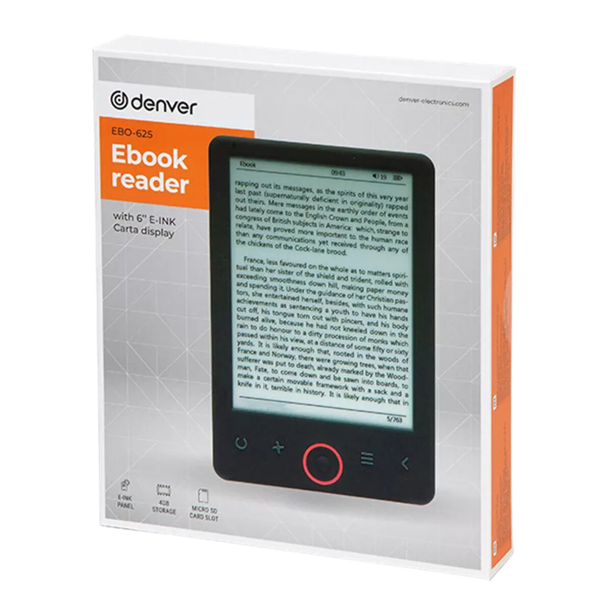 E-Bok Denver Electronics Svart (Renoverade A) - 3