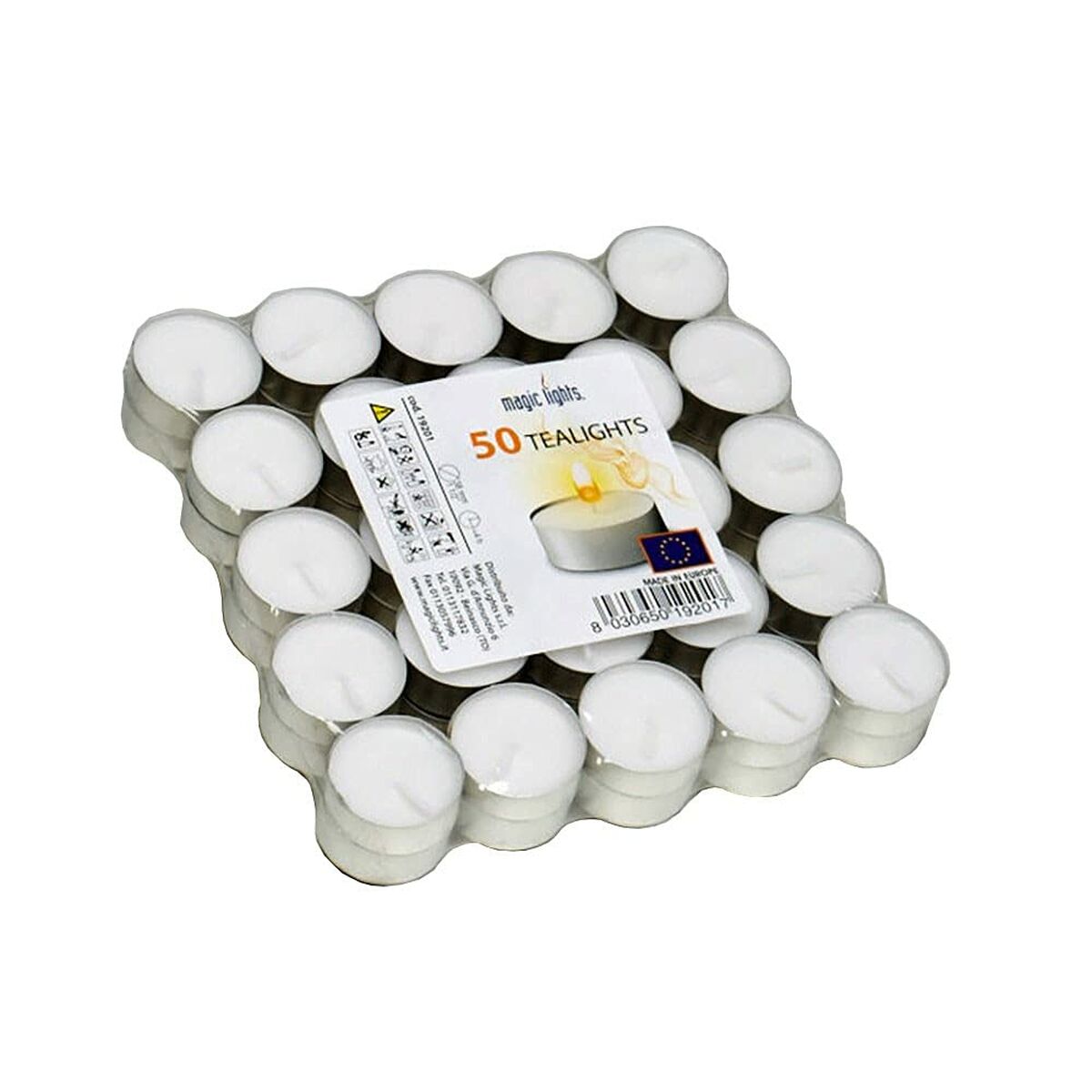 Set med levande ljus Magic Lights 50 Delar Vit - 4