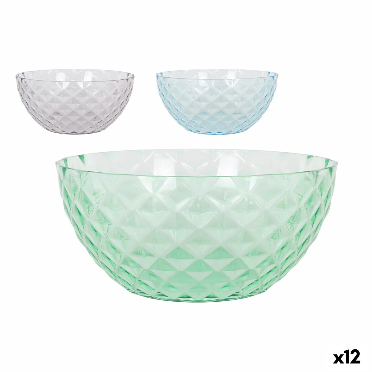 Salladsskål La Mediterránea Plast 25 x 25 x 11,5 cm (12 antal)