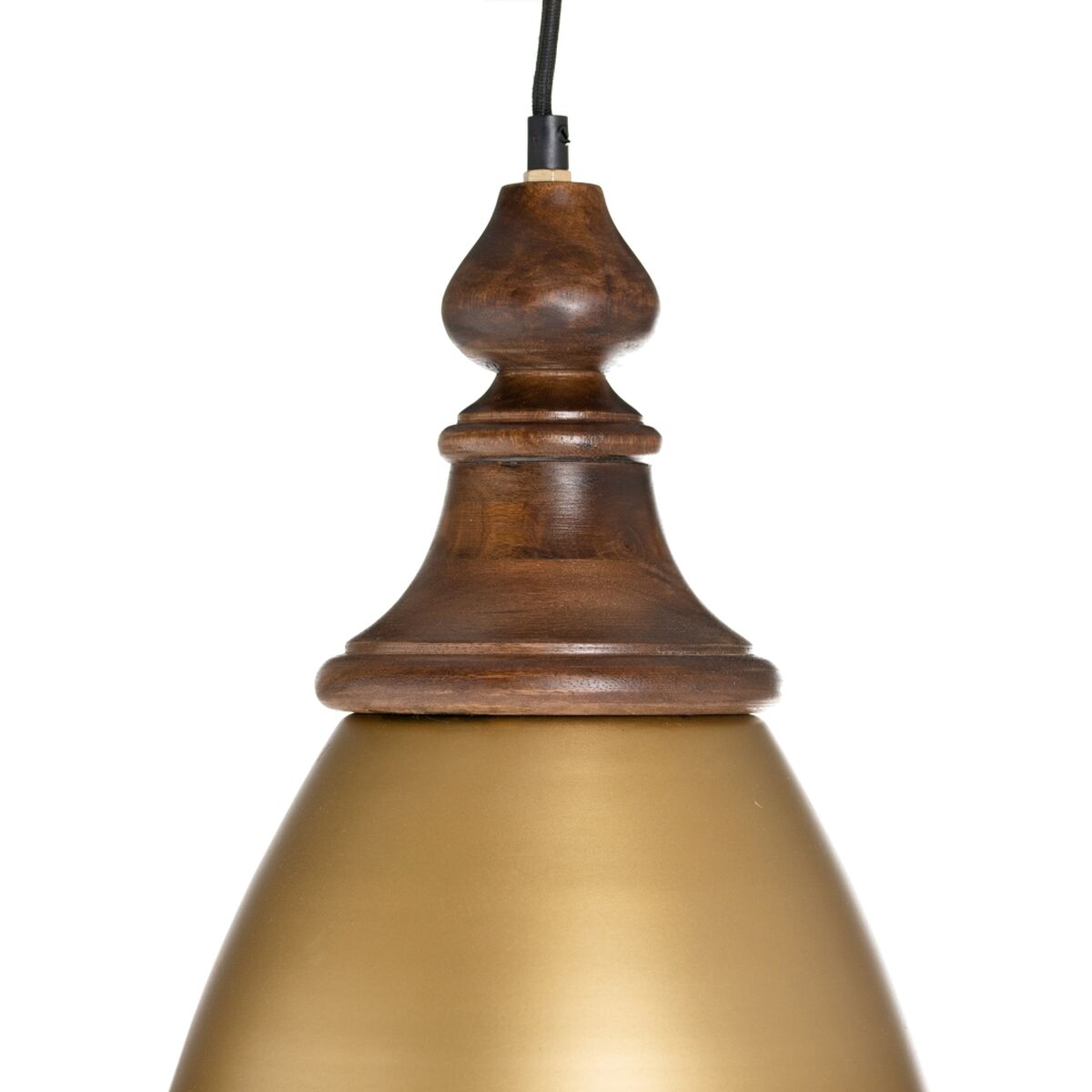 Taklampa 21 x 21 x 37 cm Gyllene Trä Järn 220 V Mangoträ 240 V - 5