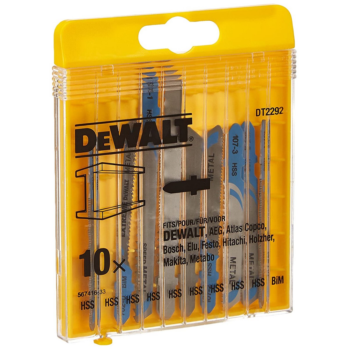 Sågblad Dewalt DT2292-QZ Metall 10 Delar - 4