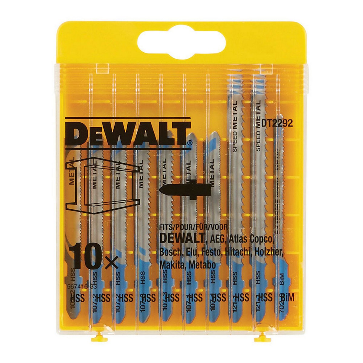 Sågblad Dewalt DT2292-QZ Metall 10 Delar - 5