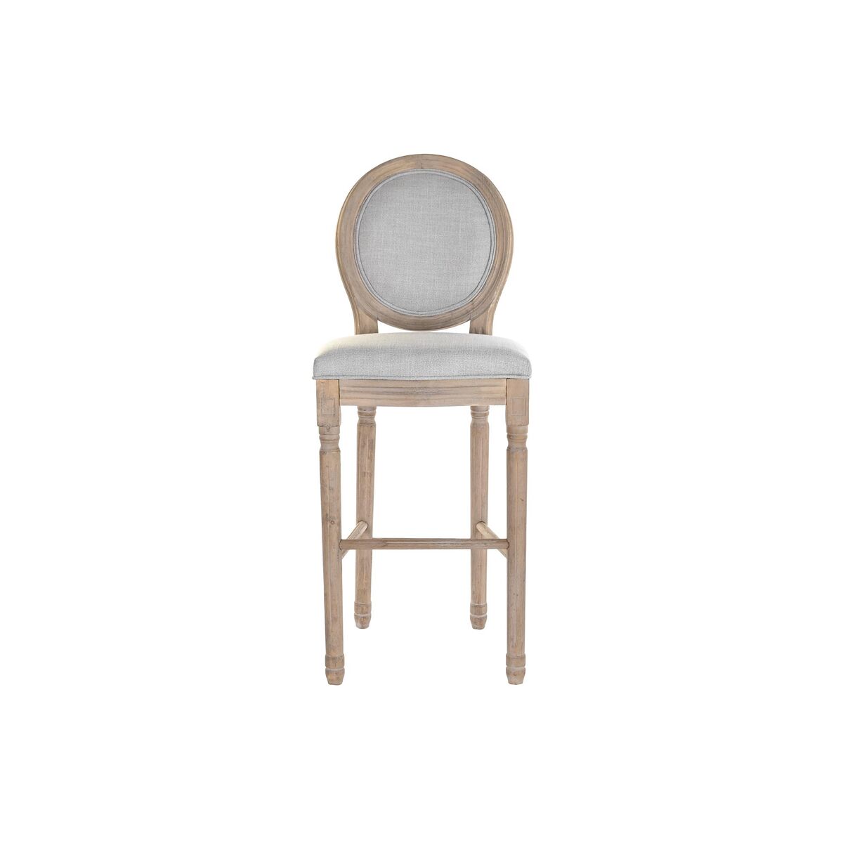 Sittpall DKD Home Decor Grå Ljusgrå Gran 48 x 42 x 121 cm - 10