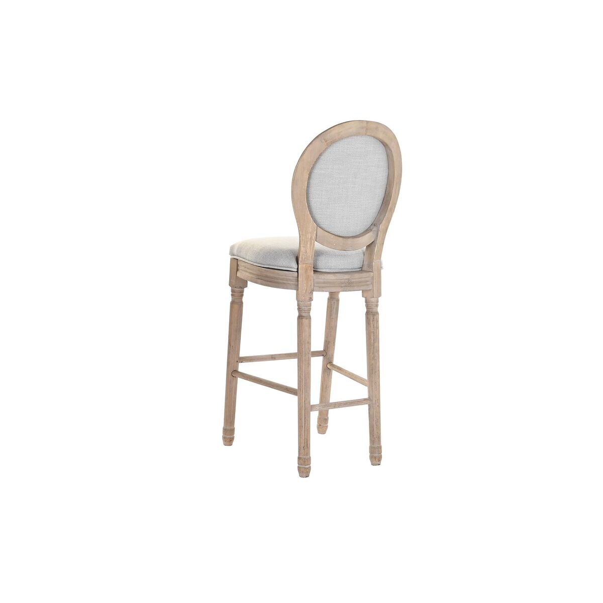 Sittpall DKD Home Decor Grå Ljusgrå Gran 48 x 42 x 121 cm - 2