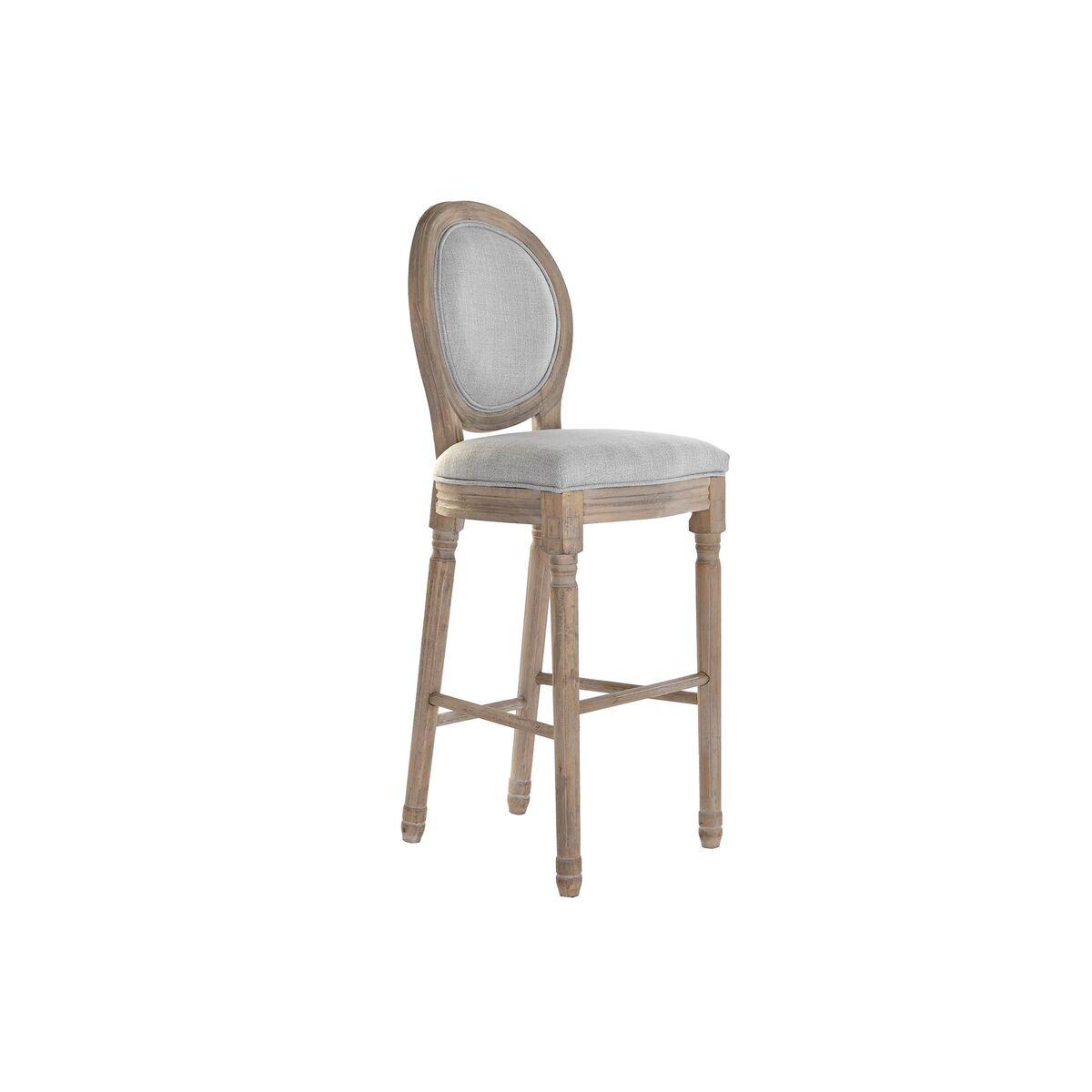 Sittpall DKD Home Decor Grå Ljusgrå Gran 48 x 42 x 121 cm - 5