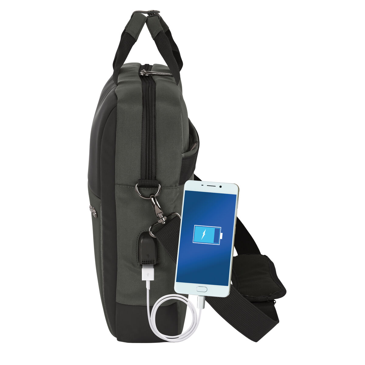 Fodral till Laptop och Läsplatta Safta +tablet+usb safta safta business  Grå 41 x 33 x 9 cm - 9