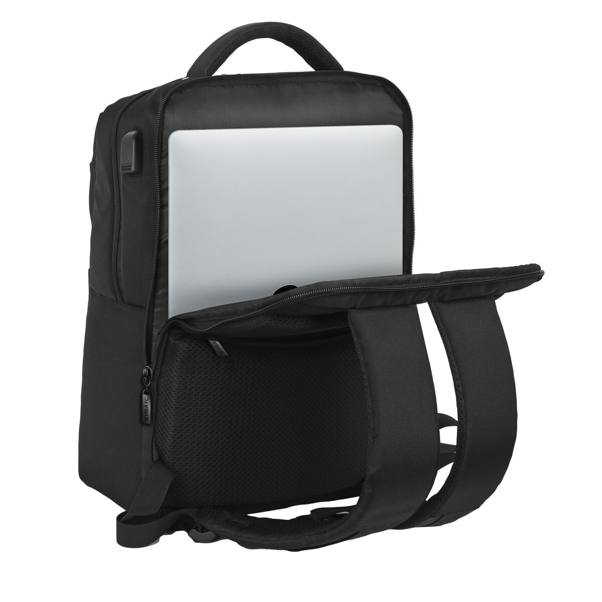 Laptopryggsäck Sevilla Fútbol Club Premium 15,6'' Svart (31 x 44 x 13 cm) - 9