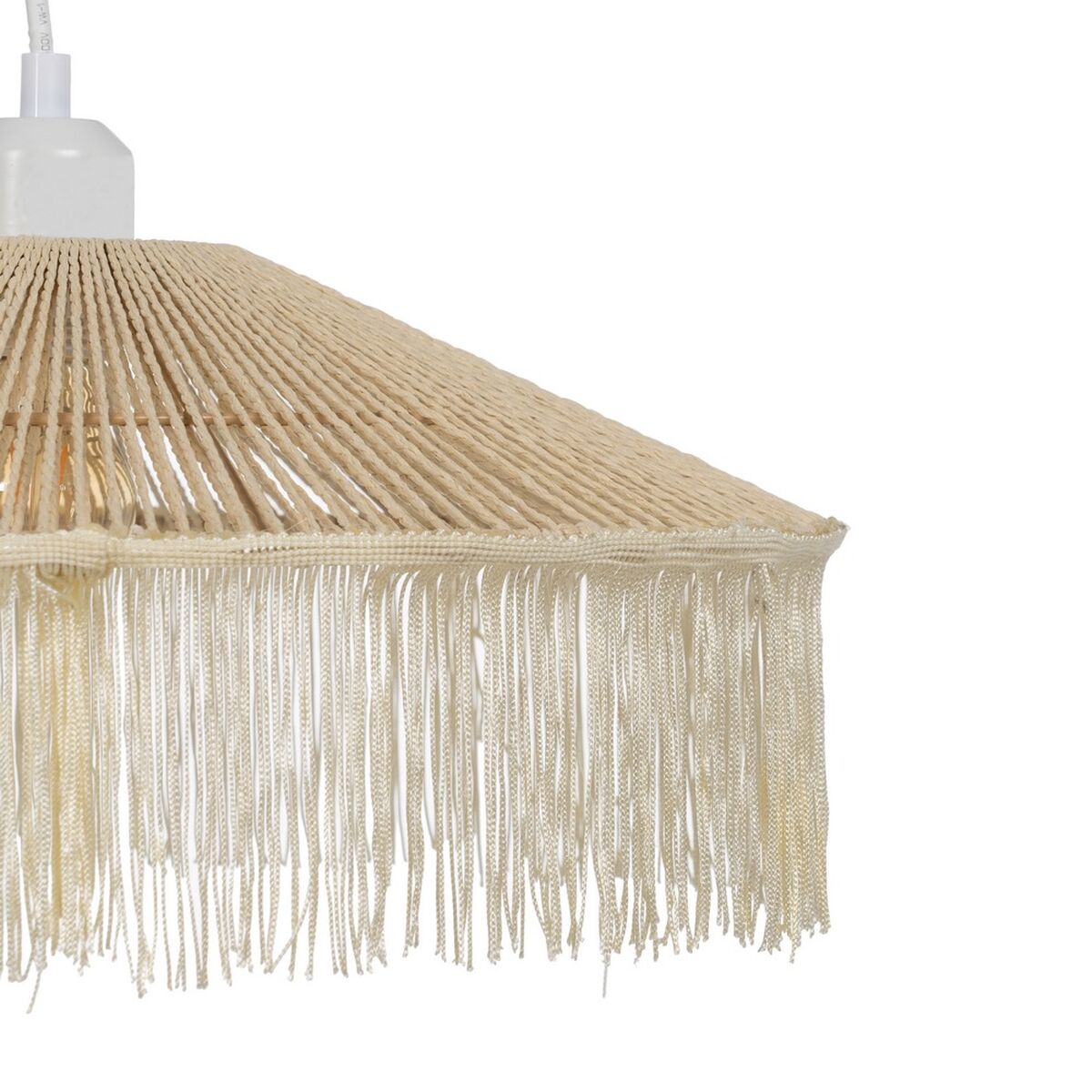 Taklampa Beige Papper Järn 220-240 V 41 x 41 x 17 cm - 5