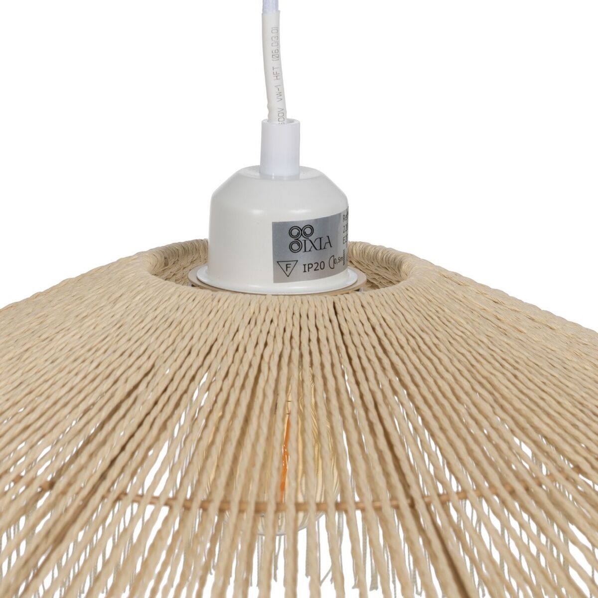Taklampa Beige Papper Järn 220-240 V 41 x 41 x 17 cm - 7