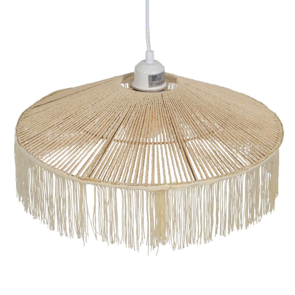 Taklampa Beige Papper Järn 220-240 V 41 x 41 x 17 cm - 8