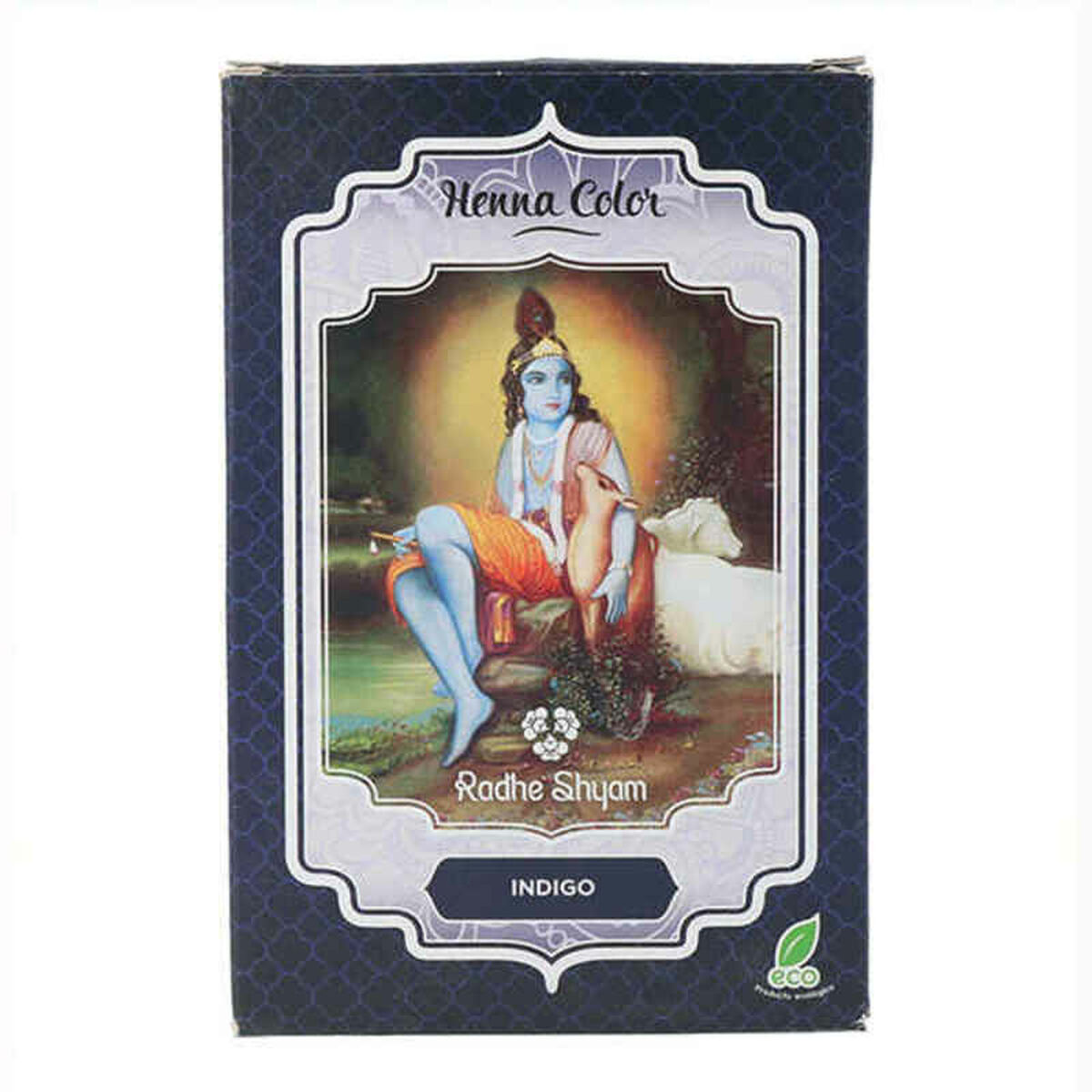 Semipermanent hårfärg Henna Radhe Shyam Shyam Henna Indigo (100 g)