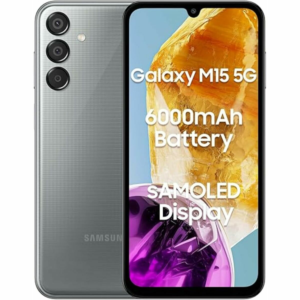 Smartphone Samsung GALAXY M15 6,5" 4 GB RAM 128 GB Svart Grå - 2