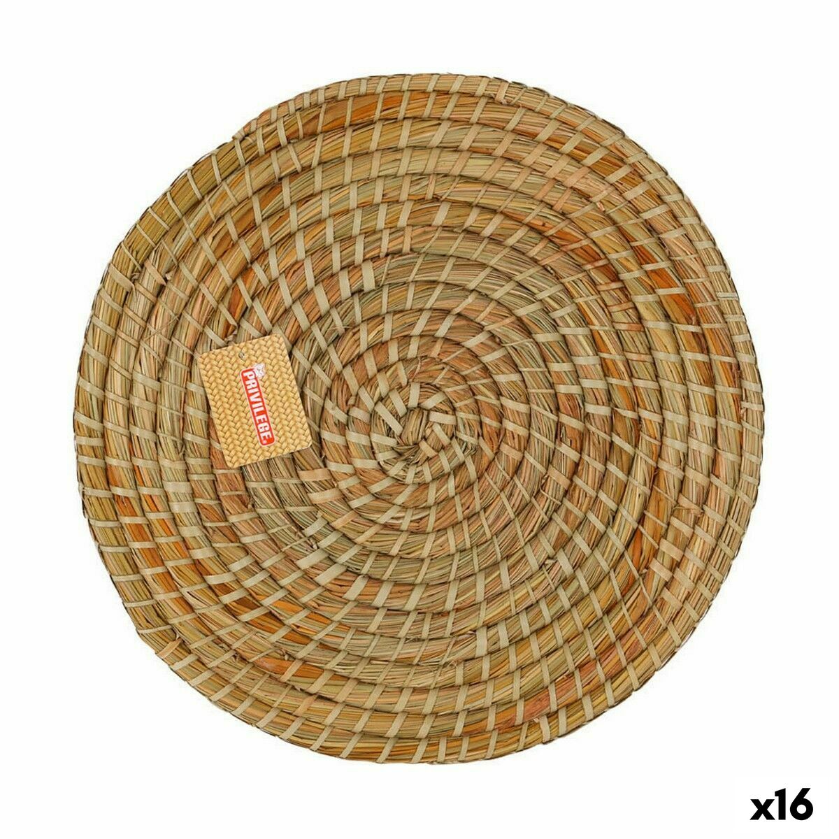 Bordsunderlägg Privilege Korne Brun vide Ø 35 cm (16 antal)