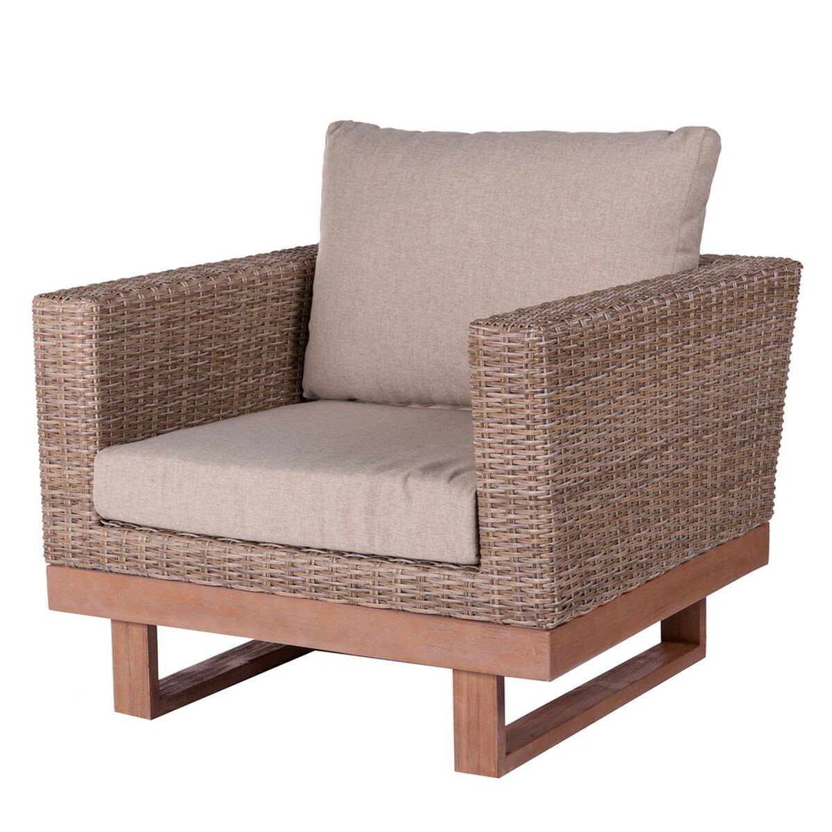 Trädgårdssoffa Patsy 88 x 89 x 64,50 cm Trä Rattan