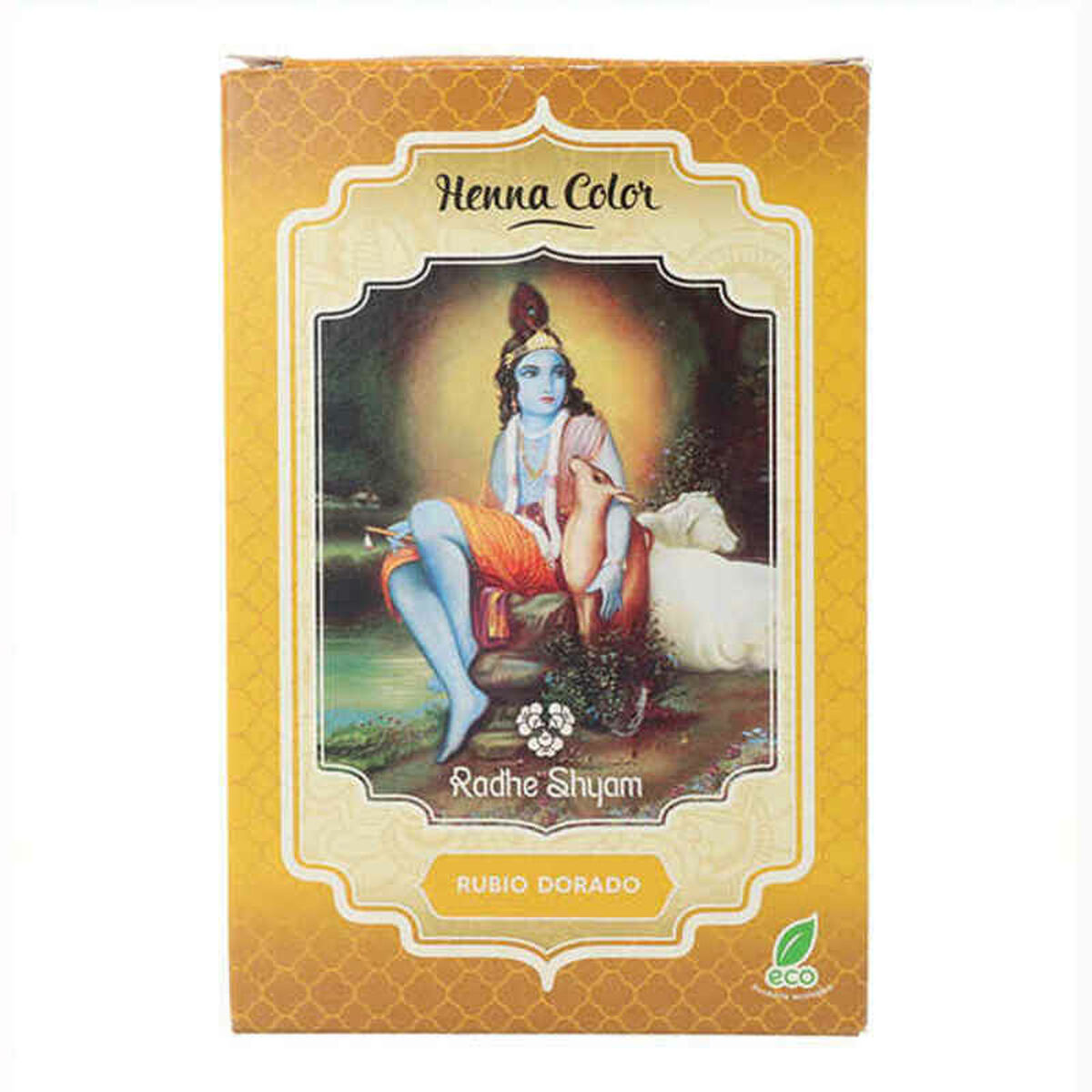Semipermanent hårfärg Henna Radhe Shyam Guldblond (100 g)
