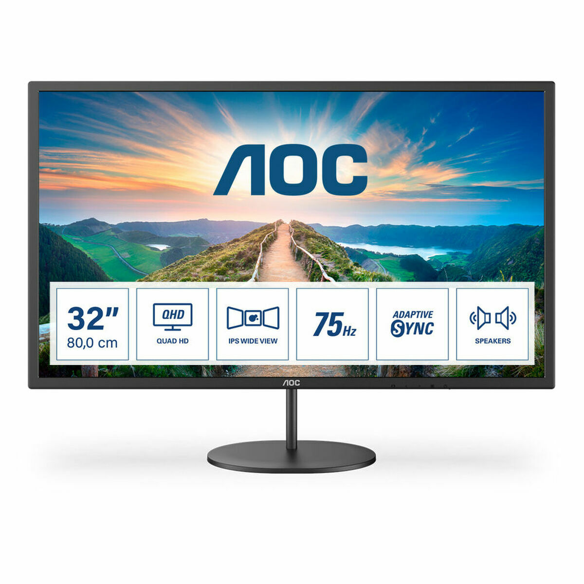 Monitor AOC Q32V4 2K ULTRA HD 32" 31,5" 75 Hz IPS