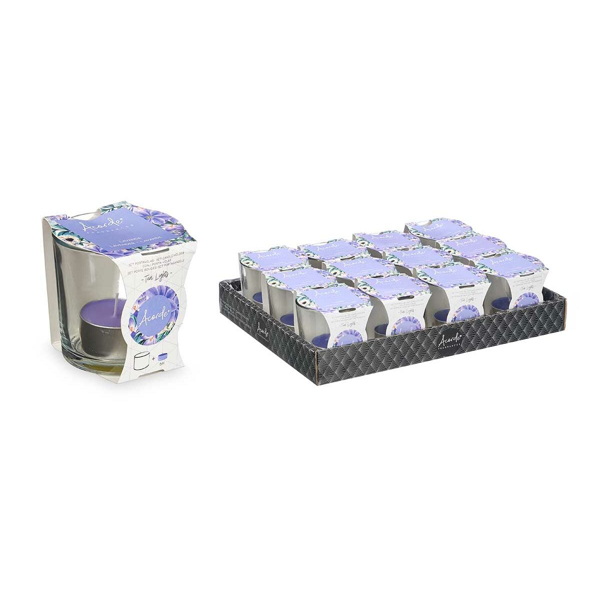 Doftljus Acorde Lavendel Glas (12 antal) - 2