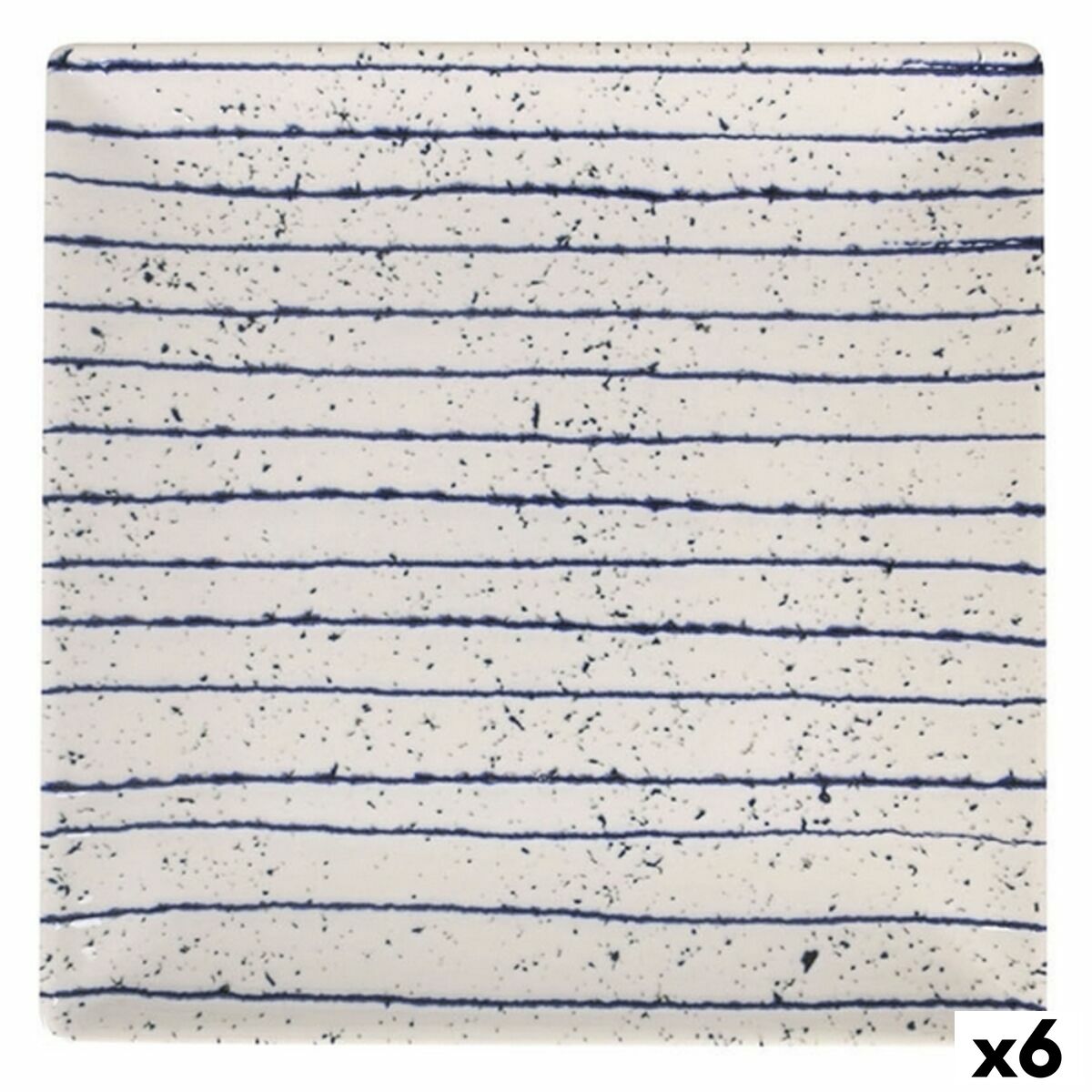 Platt skål La Mediterránea Arago 24 x 24 x 2 cm (6 antal)