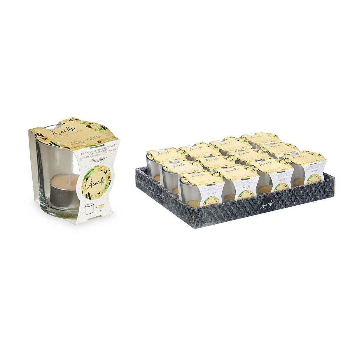Doftljus Acorde Vanilj Glas (12 antal) - 2
